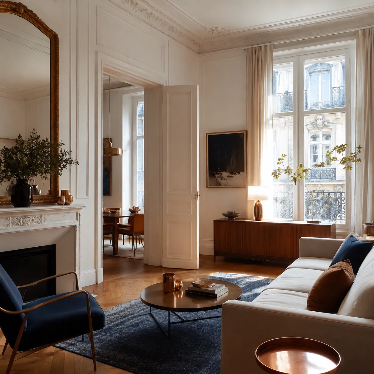 Intérieur élégant et lumineux d’un appartement, expertise immobilière à Bruxelles, en Brabant wallon et dans l’Est du Hainaut