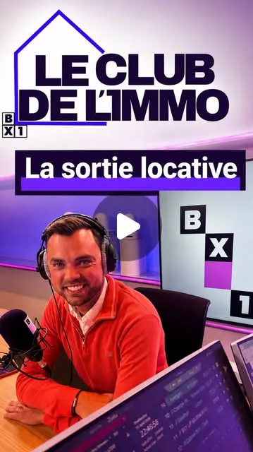 Nicolas De Clerck chroniqueur sur le plateau du Club de l’Immo, BX1