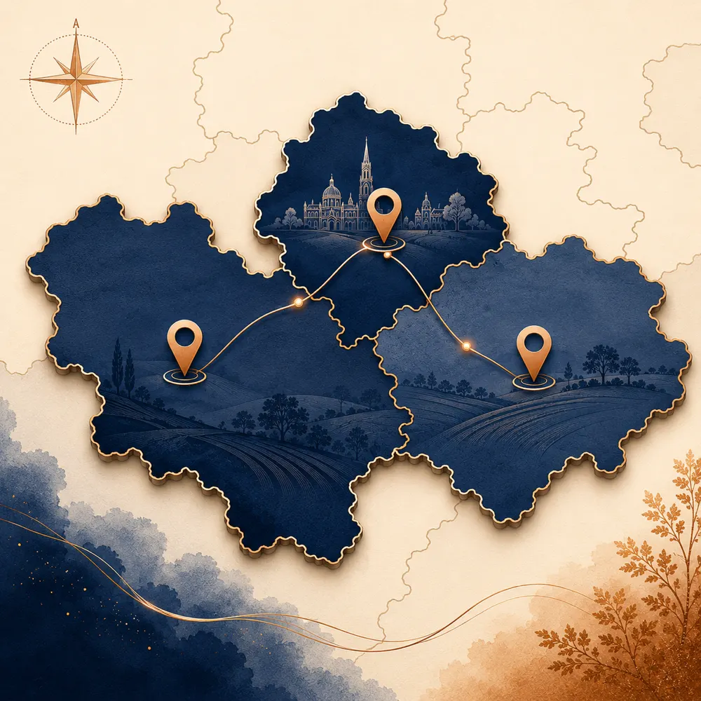 Carte des zones d’intervention : Bruxelles, Brabant wallon et Est du Hainaut